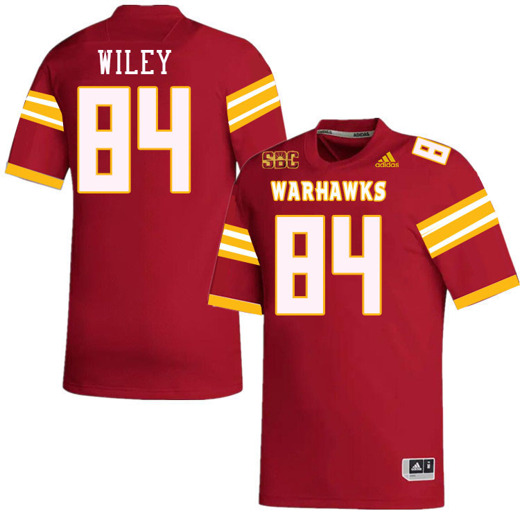 #84 Tristan Wiley Louisiana-Monroe Warhawks College Football Jerseys Stitched-Red